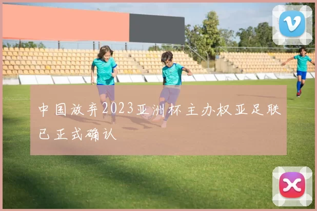 中国放弃2023亚洲杯主办权亚足联已正式确认