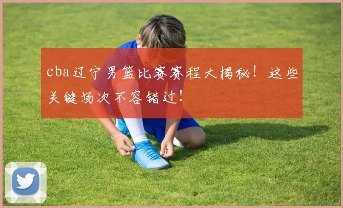 cba辽宁男篮比赛赛程大揭秘！这些关键场次不容错过！